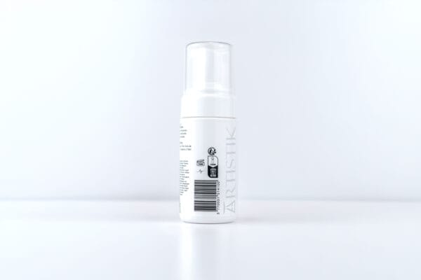 Dos du flacon de Shampoing Barbe sans rinçage ARTISTIK 100 g
