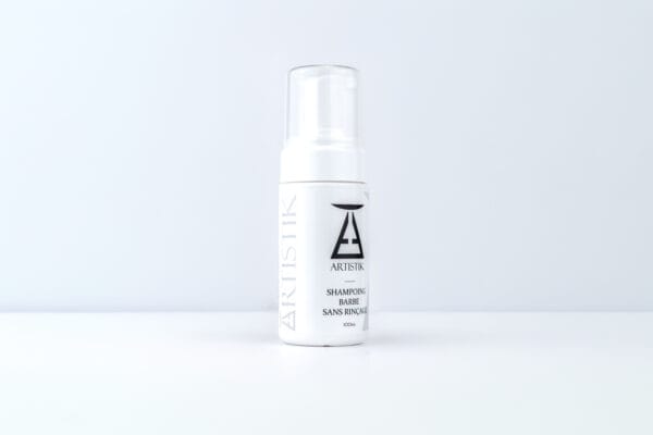 Shampoing Barbe sans rinçage ARTISTIK, mentions produit lisibles