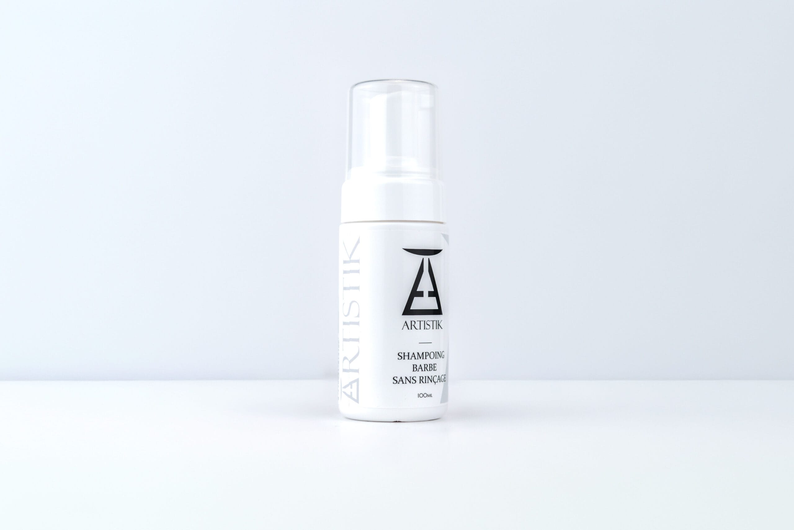 Shampoing Barbe sans rinçage ARTISTIK, mentions produit lisibles