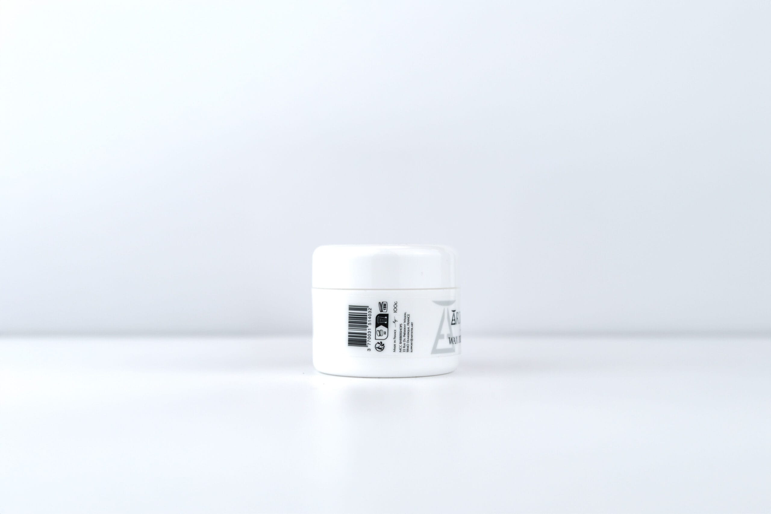 Wax coiffante ARTISTIK, étiquette latérale du pot 100 g