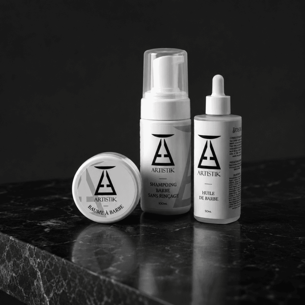 Rituel Barbe Artistik : huile, baume et shampoing sans rinçage