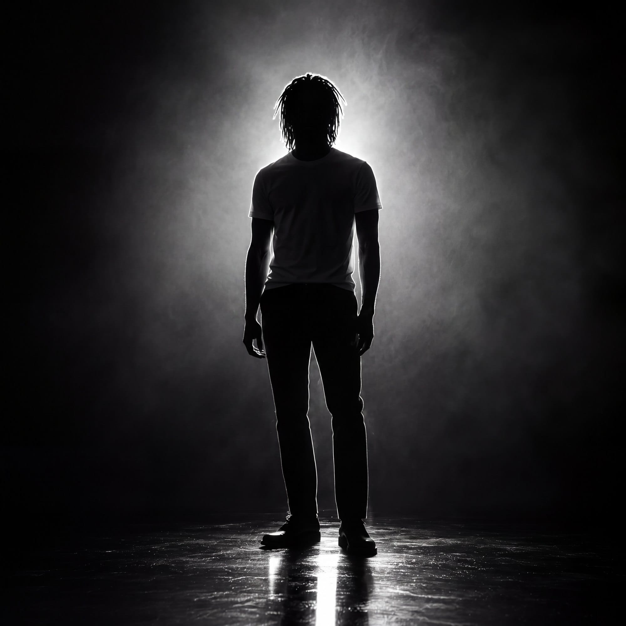 Silhouette d’homme en contre-jour — univers Artistik